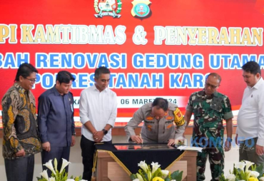 Wabup Karo Hadiri Serah Terima Hibah Renovasi Gedung Utama Polres Tanah Karo
