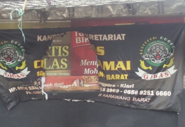  keadaan kantor sektor lsm gibas pasca pembakaran kamis lalu