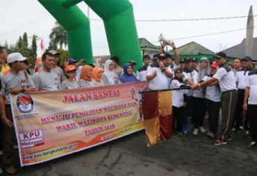Kegiatan Launching tahapan pemilihan Walikota Bengkulu dan Wakil Walikota untuk tahun 2018