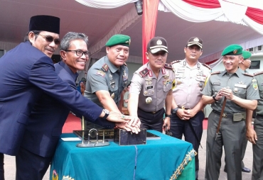 Tampak Kompak Pangdam II Sriwijaya beserta Bupati,Wakapolda,Danrem demi meningkatkan keamanan Kabupaten Banyuasin
