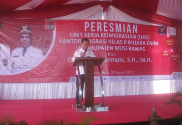 Peresmian Kantor Imigrasi kelas II Musi Rawas
