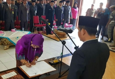 Pj Wali Kota Prabumulih melantik 68 Pejabat Prabumulih