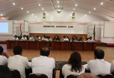 musyawarah Penanganan Bencana Akibat Erupsi Gunung Simabung