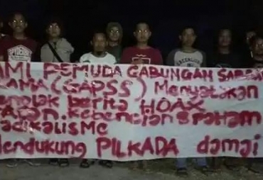 pemuda-pemudi lakukan untuk mencegah fitnah dan persaudaran pada penyebaran berita hoax