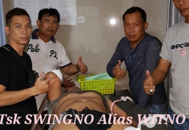 Tampak Satuan Penegak Hukum mengamankan Pelaku 