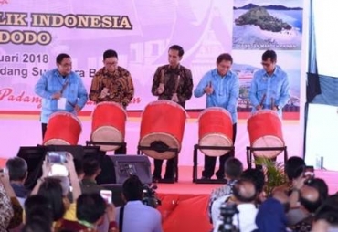 Tampak Presiden RI Joko Widodo menghadiri HPN 2018