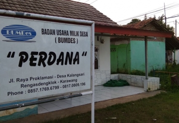 Tampak Kantor BUMDes yang di Bobol Maling