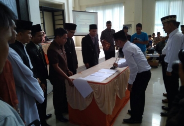 Suasana Pelantikan PPS KPU Rejang Lebong