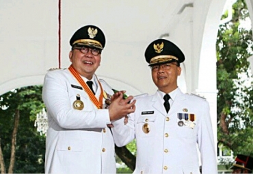 Sewaktu Ridwan Mukti dan Rohidin Mersyah usai Dilantik 