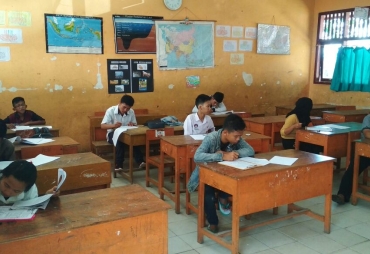 Tampak saat UNBK 2018 paket A dan B