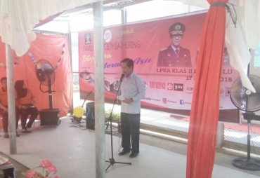 Kepala LPKA Bengkulu Heri Winarca saat menyampaikan Sambutan 