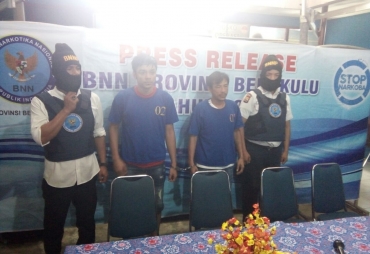 Tempak Pelaku yang diamankan pihak BNNP
