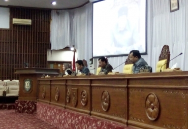 Tampak Paripurna dipimpin langsung Ketua DPRD Provinsi Bengkulu