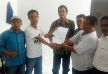 Penyerahan Berkas Pengunduran Marwito dari PWI PALI