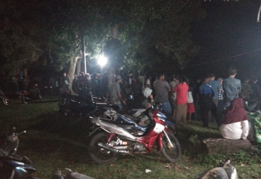 Tampak Pihak Kepolisian Masih Berjaga-jaga