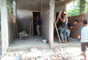 TMMD, Pengerjaan WC dan Tempat Wudhu Masjid Memasuki 90%