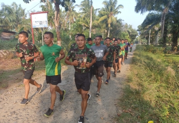 Jelang Berakhir TMMD, Satgas Tetap Rutin Olahraga