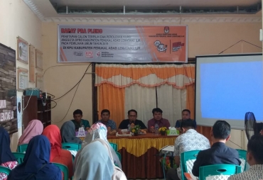 KPUD PALI Gelar Pra Peradilan Calon DPRD Terpilih