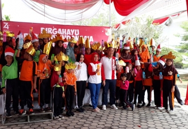 Meriahkan HUT RI, Ketua TP PKK Tubaba Gelar Berbagai Lomba