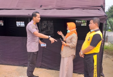 Polres Kampar Dirikan Pos Kesehatan Terpadu Penanganan Dampak Karhutla