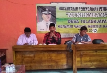 Pemdes Talagajaya Gelar MusrenbangDes Prioritaskan Pembangunan