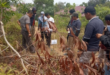Tim Pidsus Kejari Lakukan Pengukuran Lahan Aset Pemkot