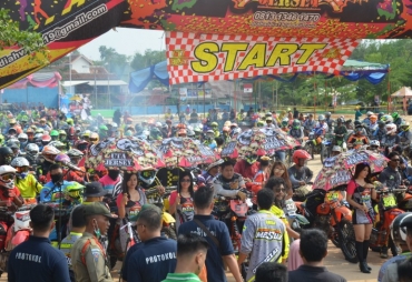 Ribuan Peserta Banjiri Adventure Moto Trail Mesuji