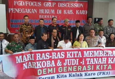 Anggota DPD RI Gelar FGD Bersama Forkopimda Karo