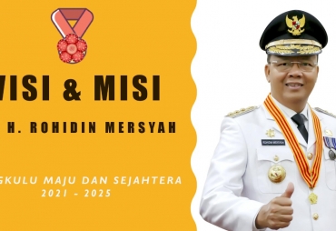 Visi Misi Rohidin Mersyah Menuju Bengkulu Maju dan Sejahtera 2021-2025