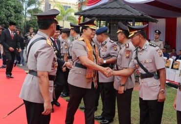 Wakapolri Pimpin Pengukuhan Kenaikan Tipe A Mapolda Bengkulu