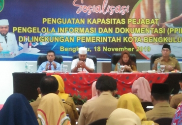 Pemkot Bengkulu Gelar Sosialisasi Penguatan PPID 