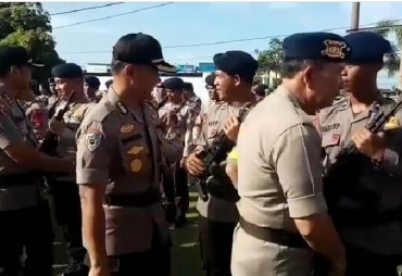 Kapolda Beserta Jajaran Sambut Hangat 250 Personel BKO ke Papua