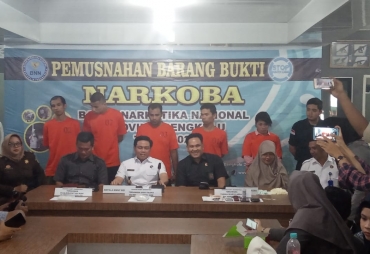 BNNP Bengkulu Amankan 4 Pelaku Penyalahgunaan Narkotika