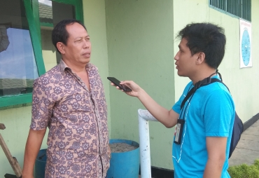 Ketua DPD KAI Bengkulu Ketika di wawancarai media