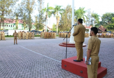 Wabup Pimpin Upacara Apel Gabungan