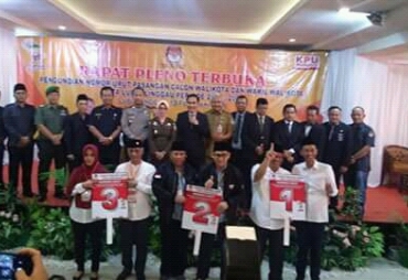 KPU Kota Lubuklinggau Tetapkan Nomor Urut Paslon