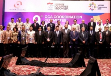 rapat koordinasi Panitia Persiapan Asian Games 2018 bersama Olympic Council of Asia