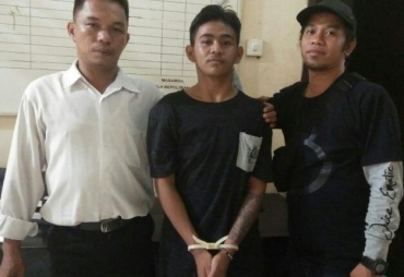 pelaku pencurian kendaraan bermotor (Curanmor) Ikhsan alias Iccang (18