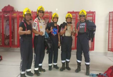 Satpol PP Ikuti Latihan Manajemen Penanggulangan Kebakaran di Qatar