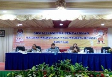 Rangkaian Sosialiasi KPU Kota Bengkulu